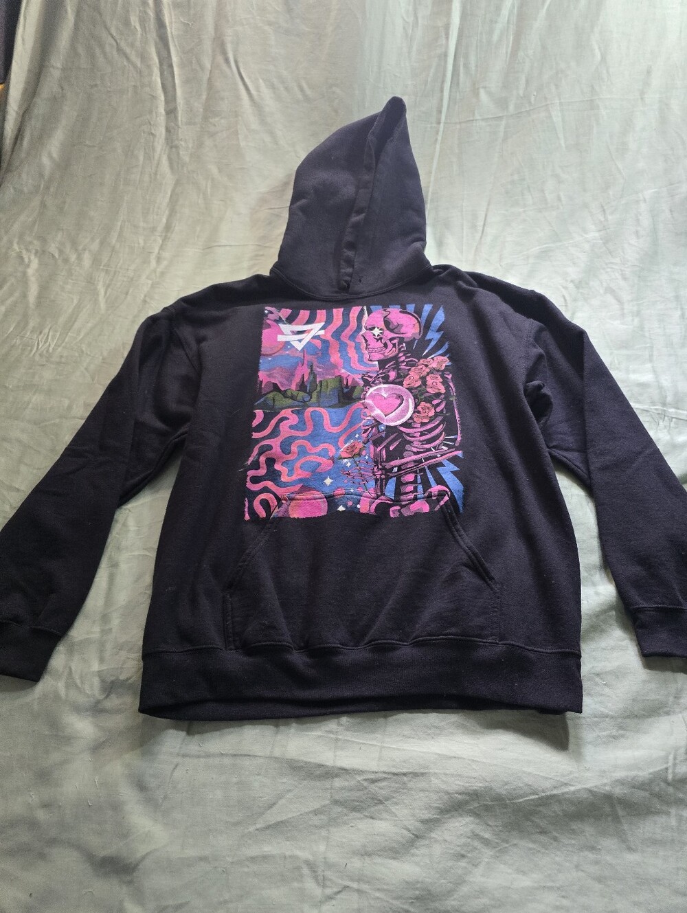Concert Rainbow Kitten Surprise Bones North American Tour Hoodie Size Large